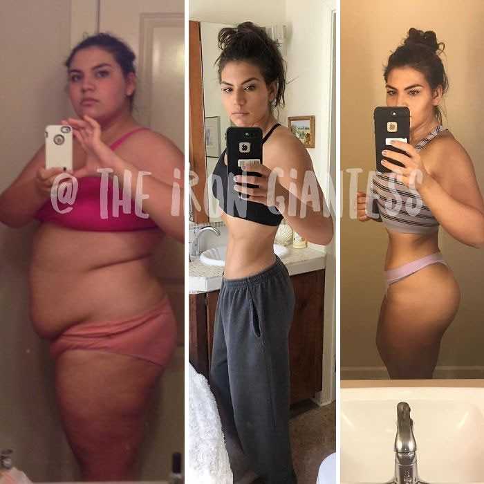 22χρονη που ζύγιζε 137 κιλά αποκάλυψε τι αλλαγή έκαναν 3 χρόνια γυμναστικής στο σώμα της - Εικόνα 12
