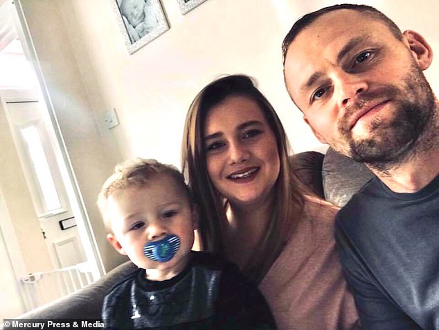 Jordan and Jonathan Squires with their son Jay who is healthy and turning two in FebruaryÂ