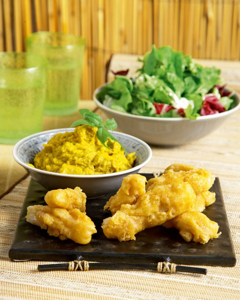 Μπακαλιάρος τεμπούρα με σκορδαλιά καρότου - Η παραλλαγή της κλασσικής συνταγής