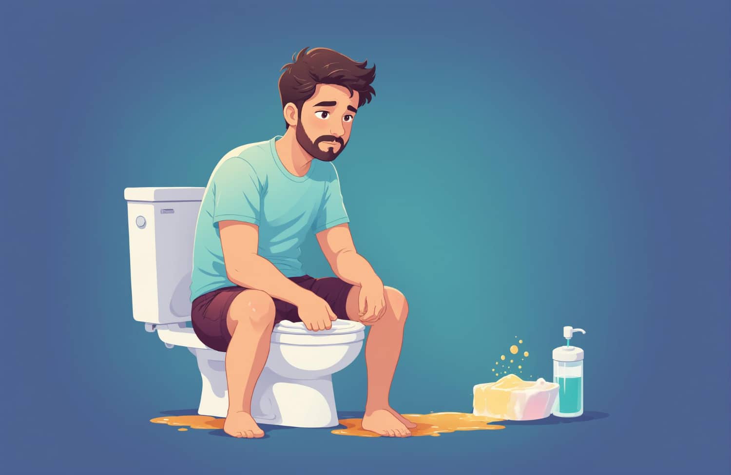 Πάει τουαλέτα και βρομοκοπάει ο τόπος - Πως του το λέω;