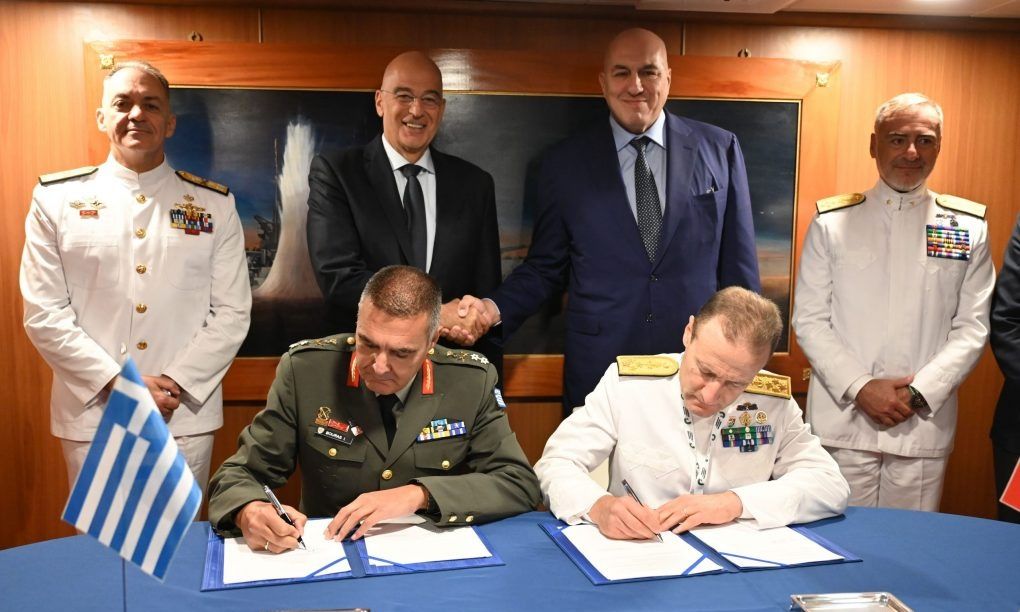Συνάντηση Δένδια με τον Ιταλό υπουργό Άμυνας – Υπογραφή δήλωσης προθέσεων για 2+2 φρεγάτες Bergamini