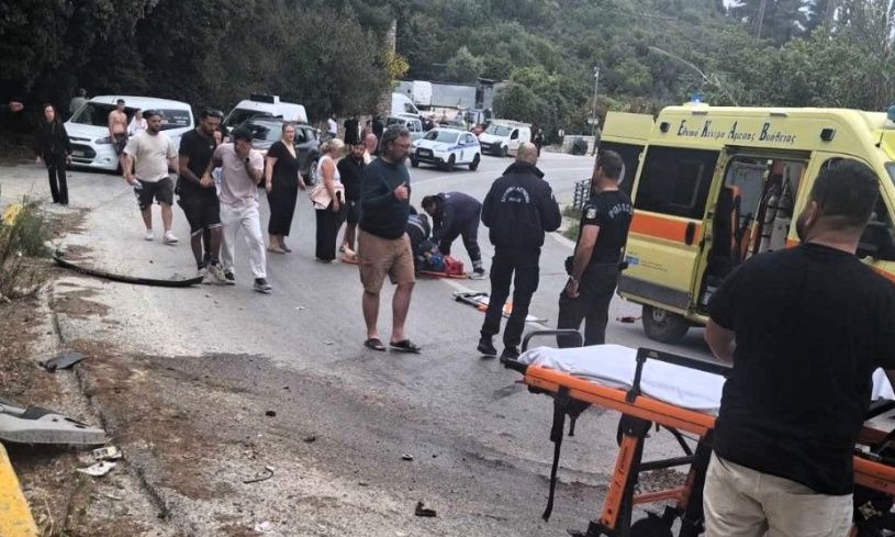 Σκιάθος: Σφοδρή σύγκρουση οχήματος –  Σε σοβαρή κατάσταση η συνεπιβάτης